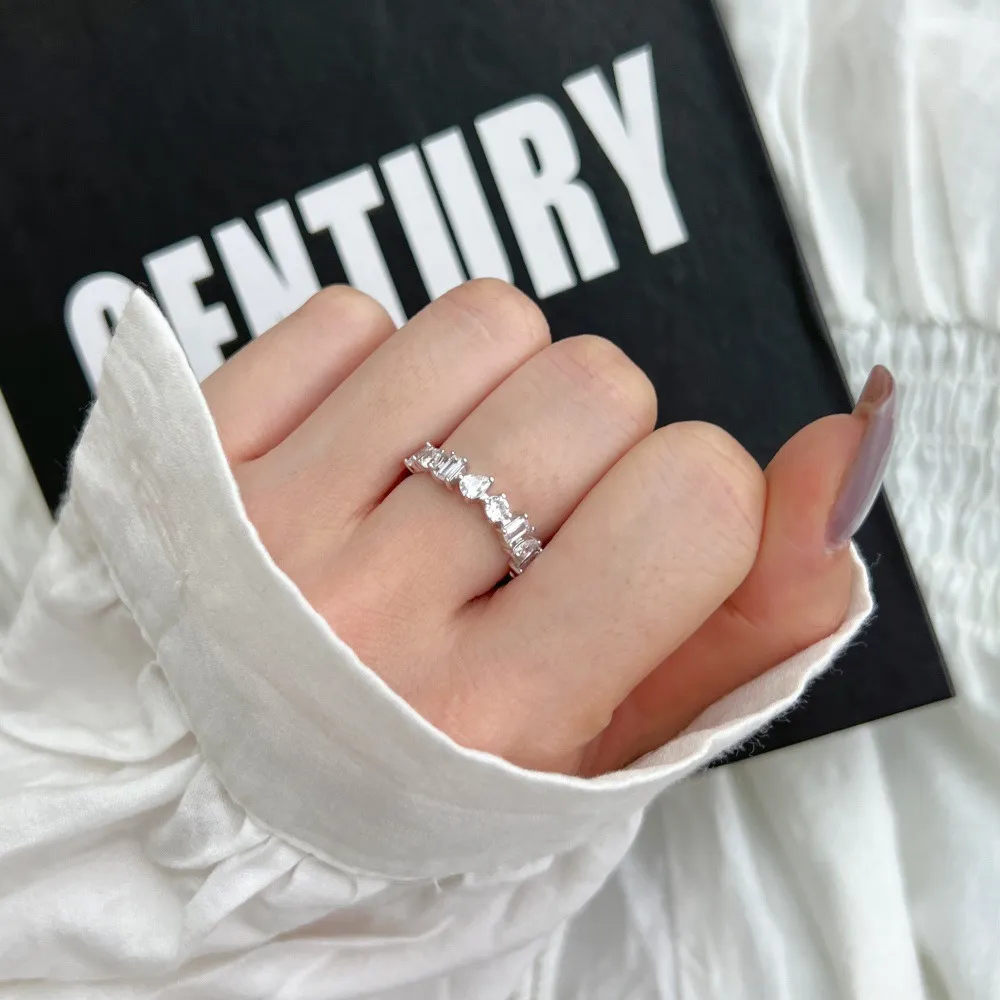 Sparkle Irregular Zirconia Party Band Rings 70100188 - image1