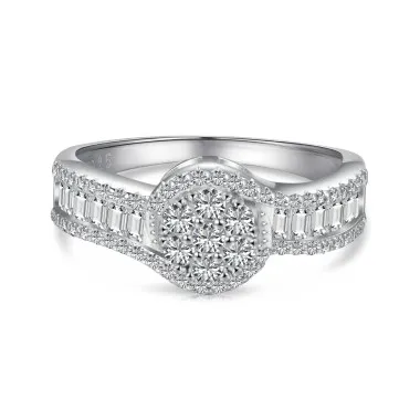 Sparkle Round Zirconia Wedding Party Band Rings 70100190