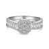 Sparkle Round Zirconia Wedding Party Band Rings 70100190