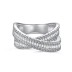 Luxury Cross Chain Zirconia Party Band Rings 70100193