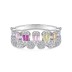 925 Sterling Silver Luxury Sweet Zirconia Band Ring 70100221