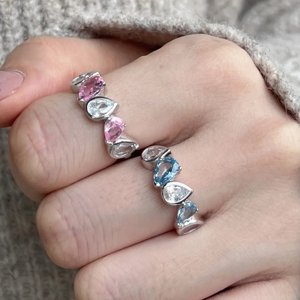 925 Sterling Silver Sparkle Mariquesa Zirconia Band Ring 70100234 - image1