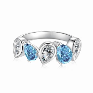 925 Sterling Silver Sparkle Mariquesa Zirconia Band Ring 70100234