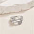 925 Sterling Silver Butterfly Zirconia Band Ring 70100238