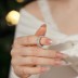 925 Sterling Silver Heart Zirconia Band Ring 70100251