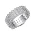 925 Sterling Silver Heart Zirconia Band Ring 70100251