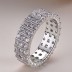 925 Sterling Silver Heart Zirconia Band Ring 70100251