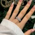 925 Sterling Silver Heart Zirconia Band Ring 70100251