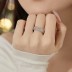 925 Sterling Silver Heart Zirconia Band Ring 70100251