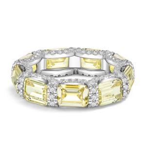 925 Sterling Silver Shiny Heart Zirconia Band Ring 70100261