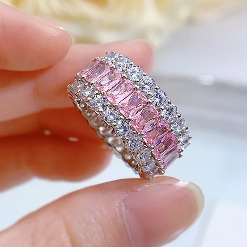 925 Sterling Silver Luxury Party Zirconia Band Ring 70100276 - image8