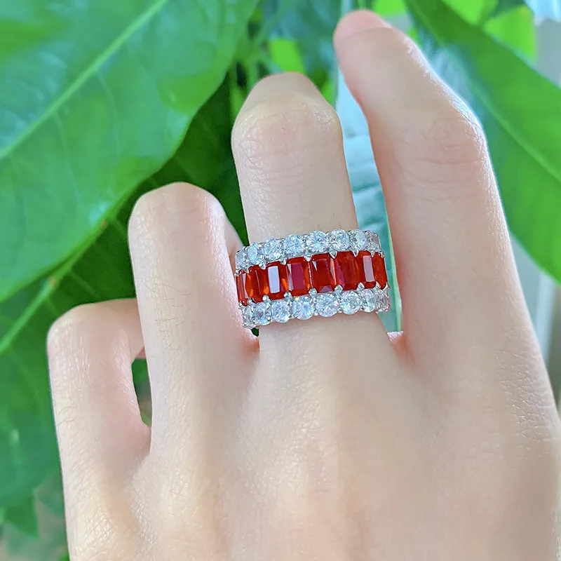 925 Sterling Silver Luxury Party Zirconia Band Ring 70100276 - image6