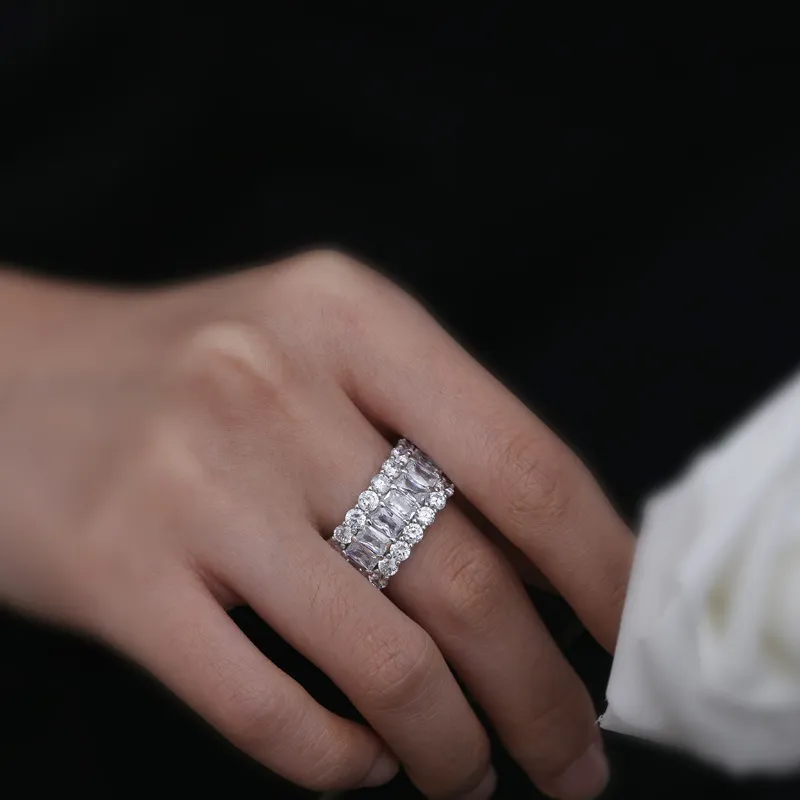 925 Sterling Silver Luxury Party Zirconia Band Ring 70100276 - image7