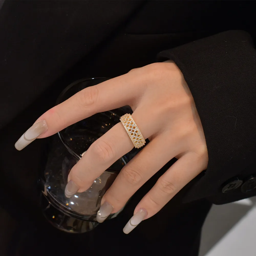925 Sterling Silver Shiny Full Zirconia Band Ring 70100286 - image1