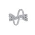 925 Sterling Silver Hiphop Lines Zirconia Band Ring 70100291