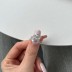 925 Sterling Silver Mariquesa Flower Zirconia Band Ring 70100302