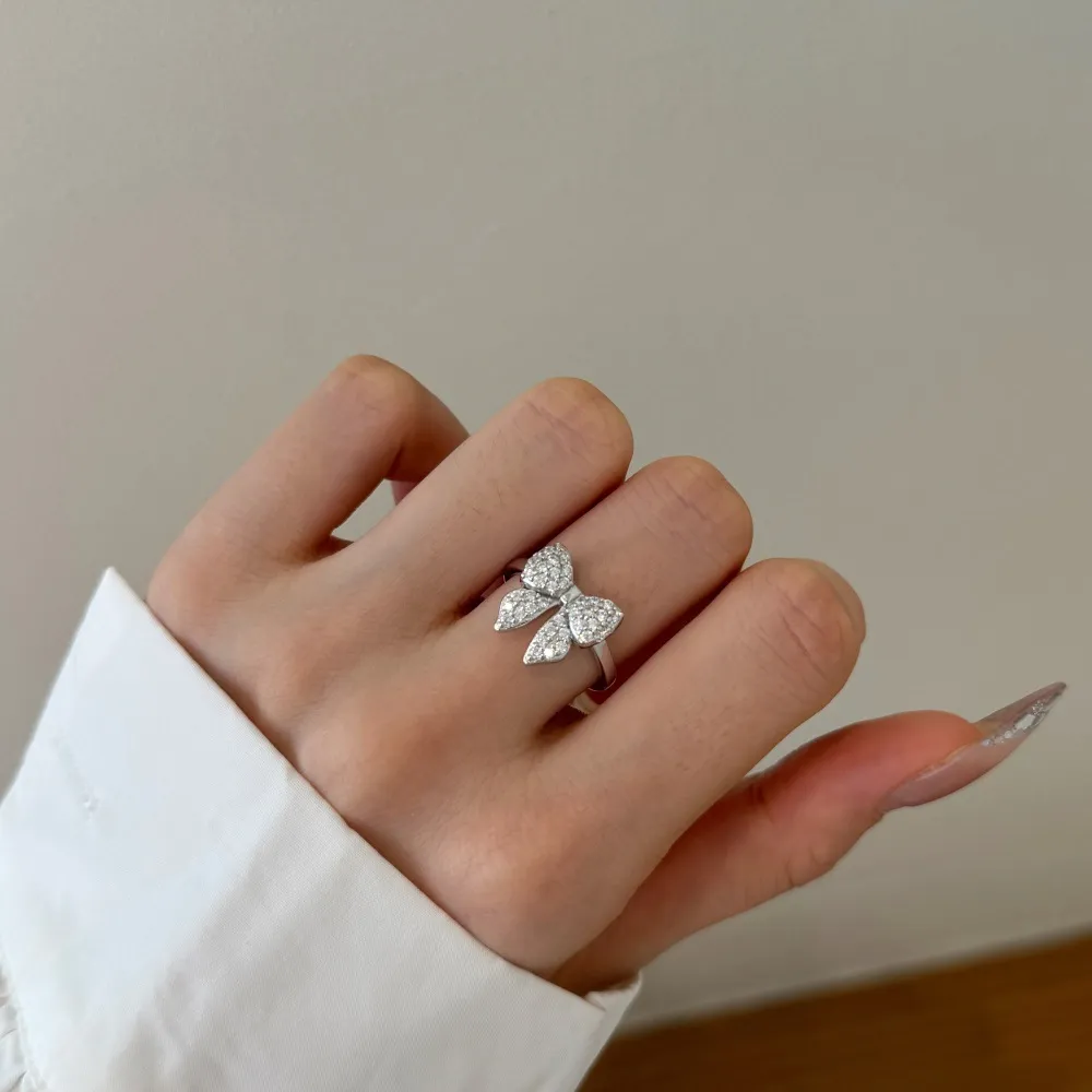 Unique Cubic Zirconia Butterfly Bow Ring 70100303 - image3