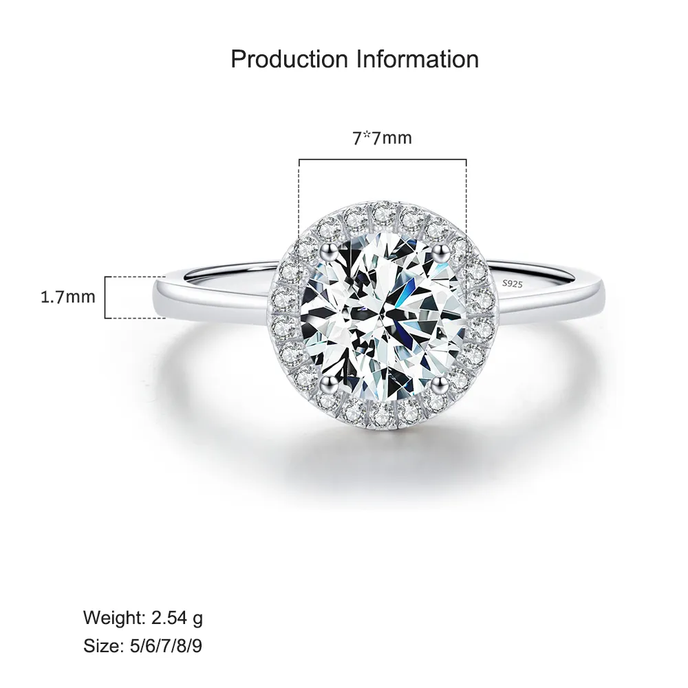 925 Sterling Silver Sparkle Halo CZ Statement Ring 70100375 - image2