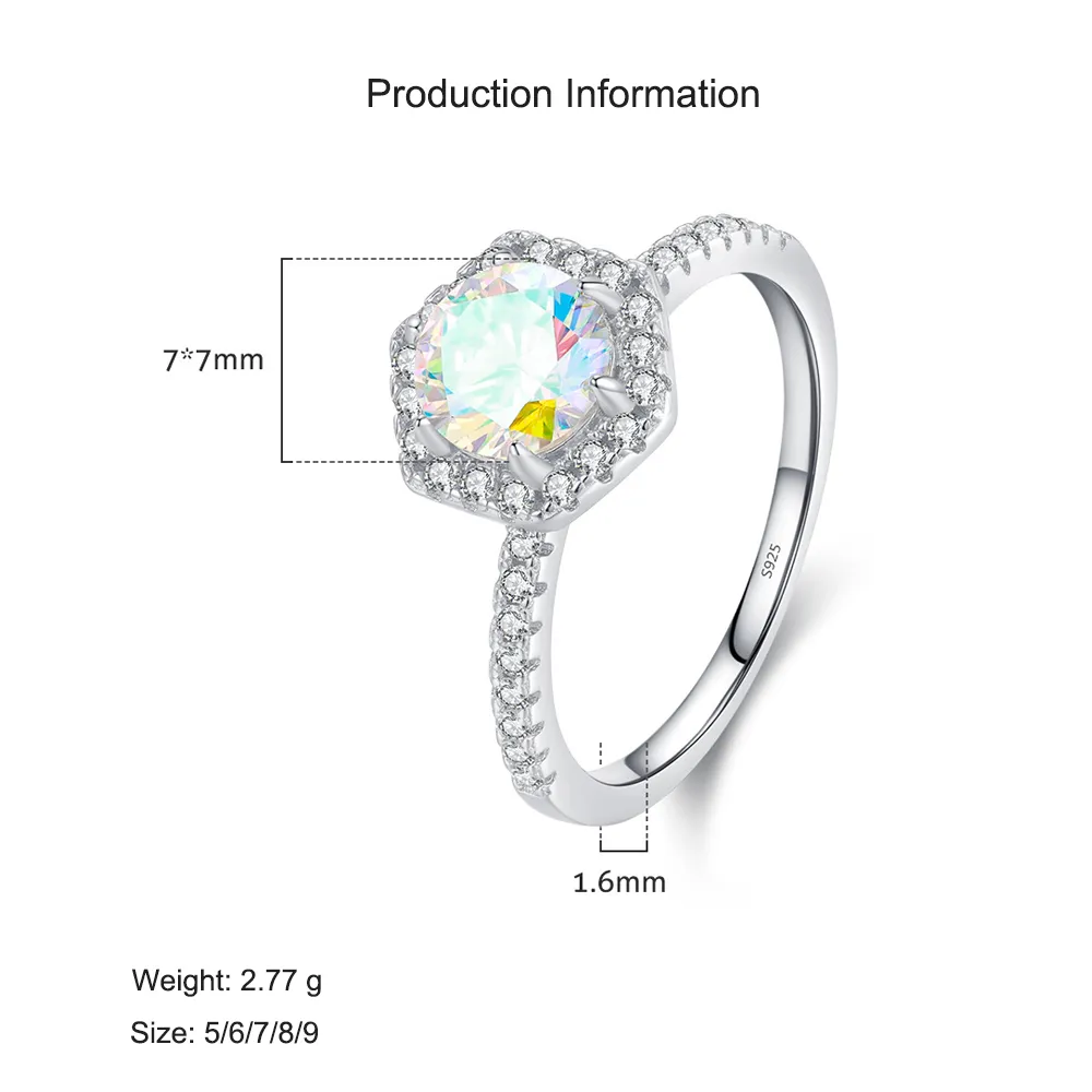925 Sterling Silver Geometric Gradient CZ Band Ring 70100382 - image2