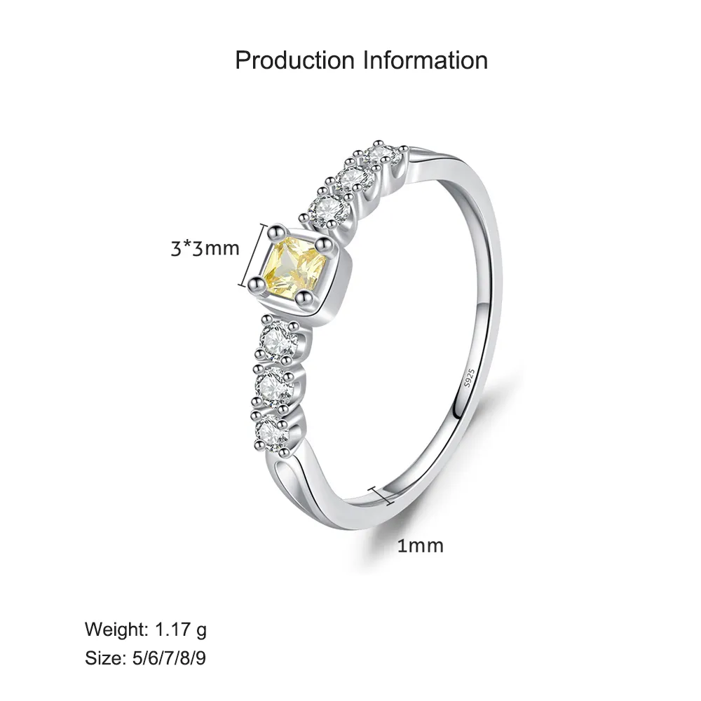 925 Sterling Silver Sweet Sugar Cube Ring 70100385 - image2