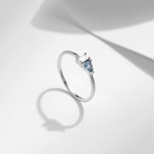 925 Sterling Silver Minimalist Teardrop Stacking Ring 70100394