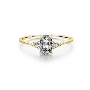 925 Sterling Silver Minimalism Zirconia Band Ring 70100409