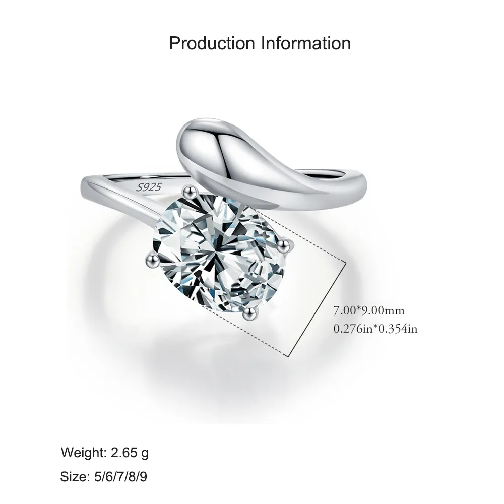 925 Sterling Silver Solitaire Snake-Inspired Zircon Ring 70100441 - image2