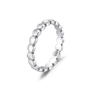 925 Sterling Silver Beaded Vintage Ring 70100459