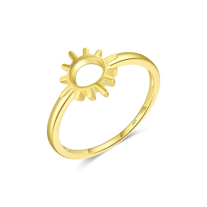 925 Sterling Silver Minimalist Sunshine Ring 70100465
