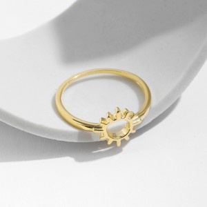 925 Sterling Silver Minimalist Sunshine Ring 70100465