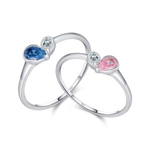 925 Sterling Silver Teardrop Minimalist Ring 70100491
