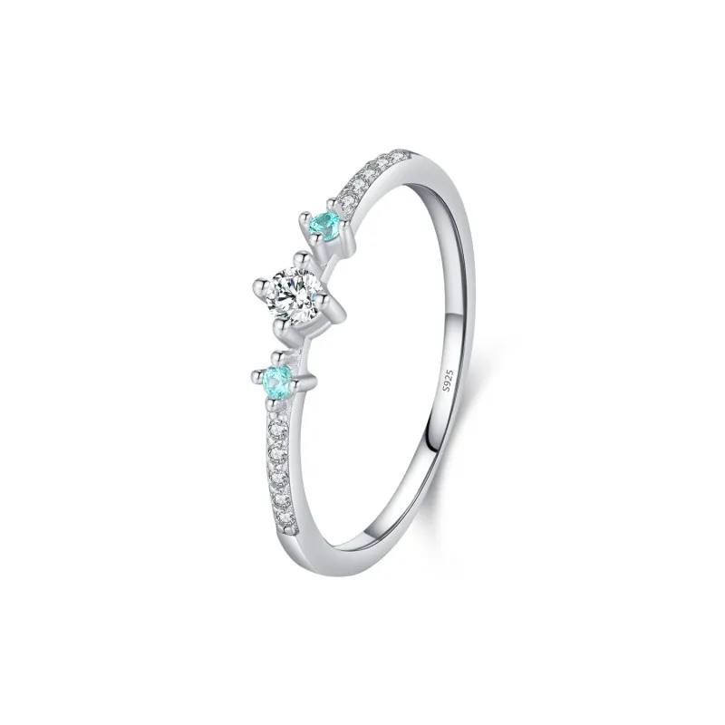 925 Sterling Silver Minimalist Dainty Stacking Ring 70100501