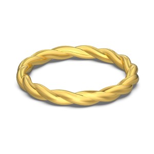 25 Sterling Silver Classic Braided Rope Texture Band Ring 70100510