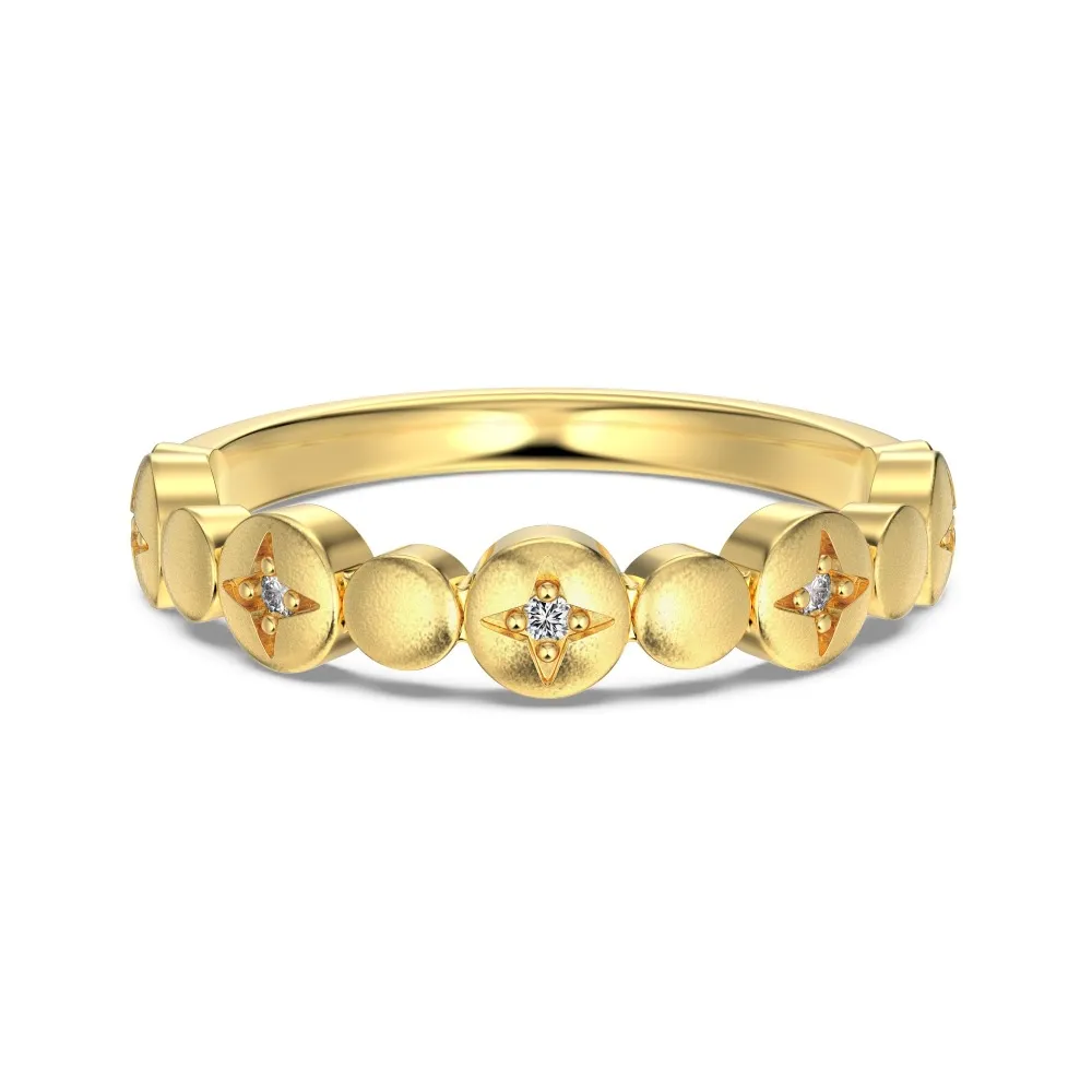 925 Sterling Silver Brushed Pave CZ Crossover Stacking Ring 70100527