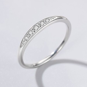 925 Sterling Silver Micro-Pavé CZ Band Ring 70100540 925 Sterling Silver Micro-Pavé CZ Band Ring 70100540