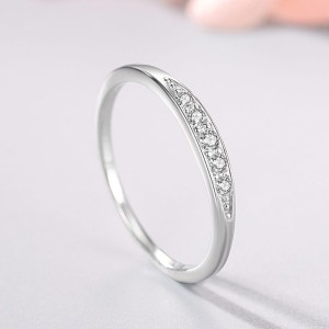 925 Sterling Silver Micro-Pavé CZ Band Ring 70100540 925 Sterling Silver Micro-Pavé CZ Band Ring 70100540
