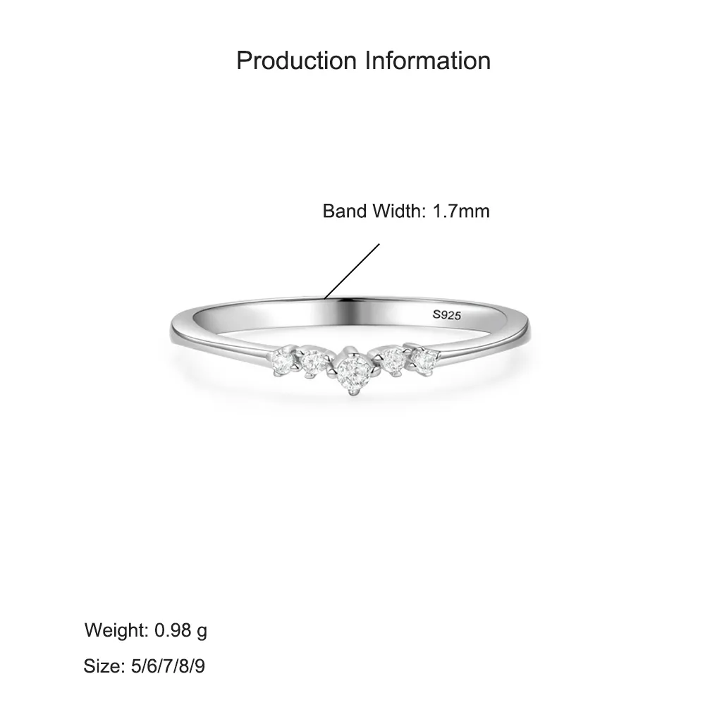 925 Sterling Silver Geometric Micro-Pave CZ Ring 70100541 - image2