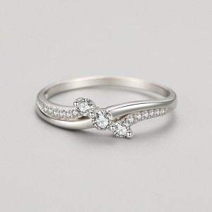 925 Sterling Silver Micro-Pavé CZ Ring 70100556 925 Sterling Silver Micro-Pavé CZ Ring 70100556