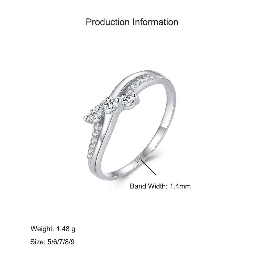 925 Sterling Silver Micro-Pavé CZ Ring 70100556 - image2