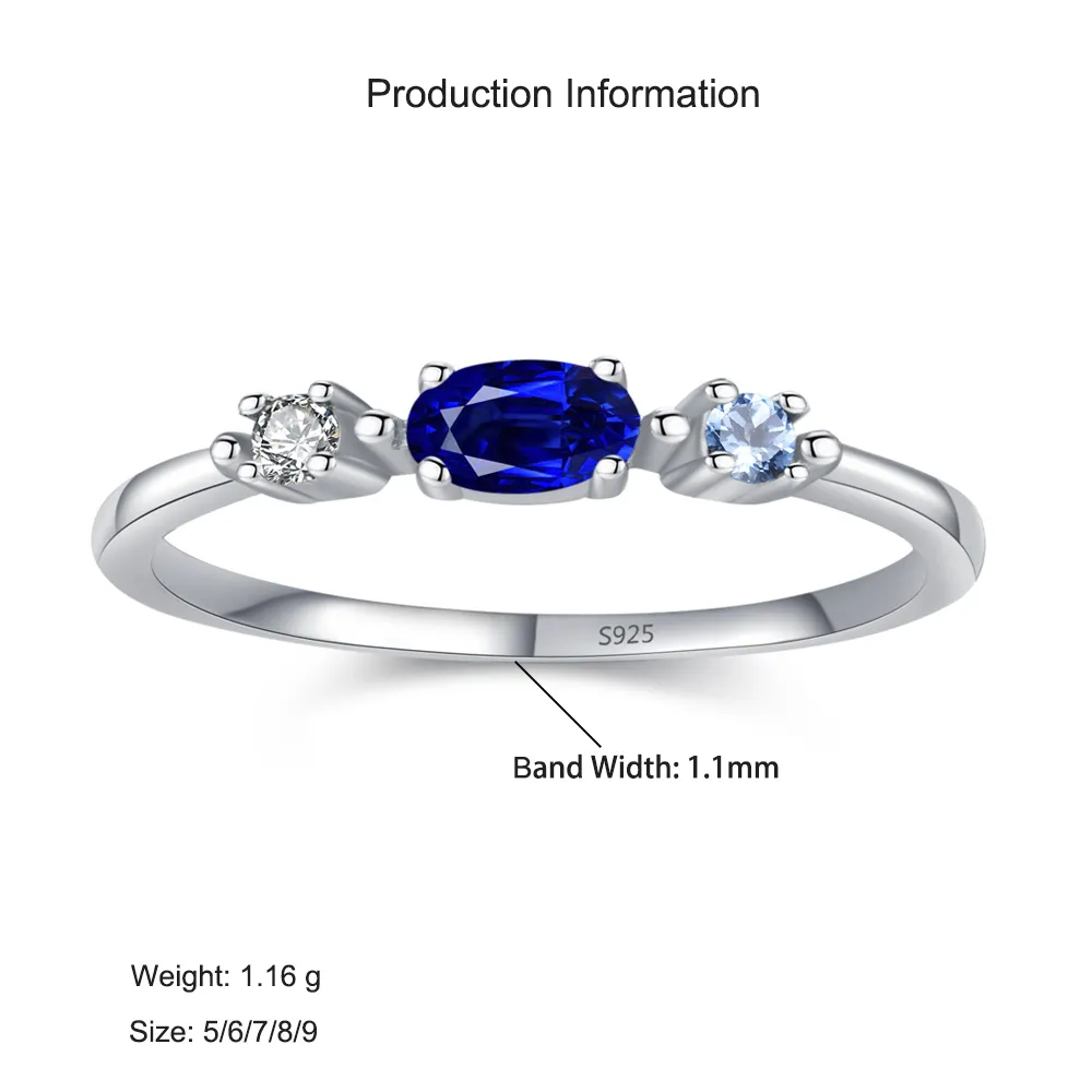 925 Sterling Silver Vintage Three-Stone CZ Stackable Ring 70100560 - image2