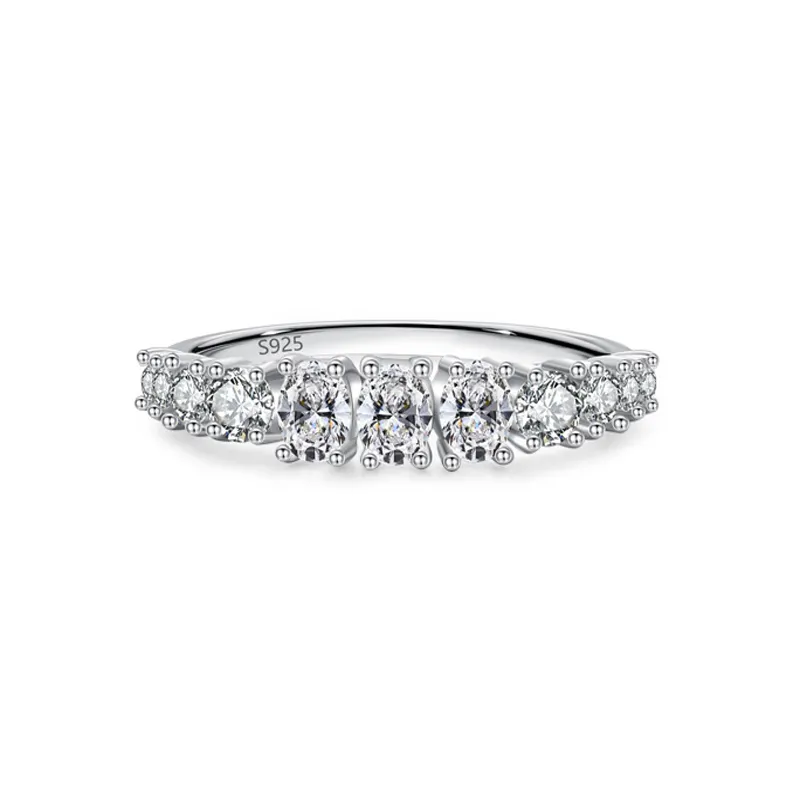 925 Sterling Silver Multi-Zircon Stacking Ring 70100569 925 Sterling Silver Multi-Zircon Stacking Ring 70100569