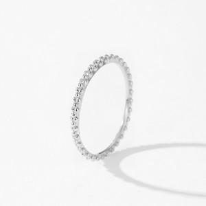 925 Sterling Silver Beaded Bubble Ring 70100573 925 Sterling Silver Beaded Bubble Ring 70100573