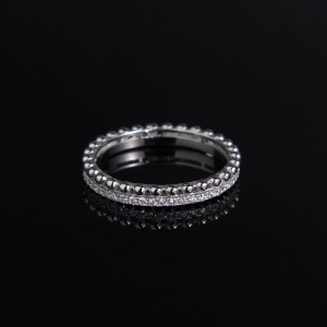 925 Sterling Silver Beaded Bubble Zircon Ring 70100574 925 Sterling Silver Beaded Bubble Zircon Ring 70100574