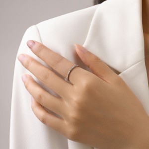 925 Sterling Silver Rainbow Zircon Ring 70100577 925 Sterling Silver Rainbow Zircon Ring 70100577