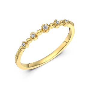 925 Sterling Silver Vintage Lace Stacking Band Ring 70100588