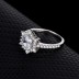 Cubic Zirconia Snowflake Solitaire Ring 70200001