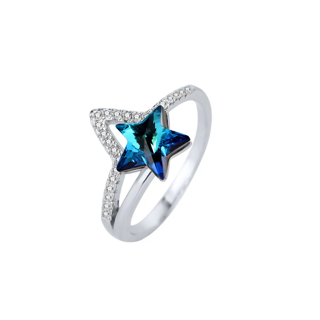 Austrian Crystals Star Cubic Zirconia Ring 70200002