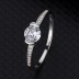 Silver Cubic Zirconia Solitaire Ring 70200003