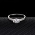 Silver Cubic Zirconia Solitaire Ring 70200003