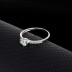 Silver Cubic Zirconia Solitaire Ring 70200003